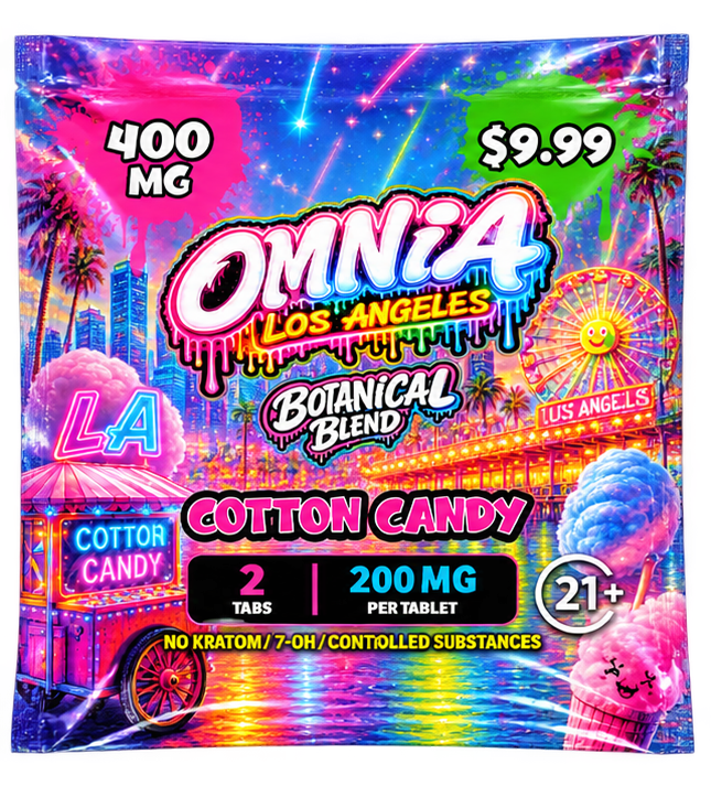 OMNIA Los Angeles Botanical Blend – Cotton Candy, 400mg, 2 Tablets