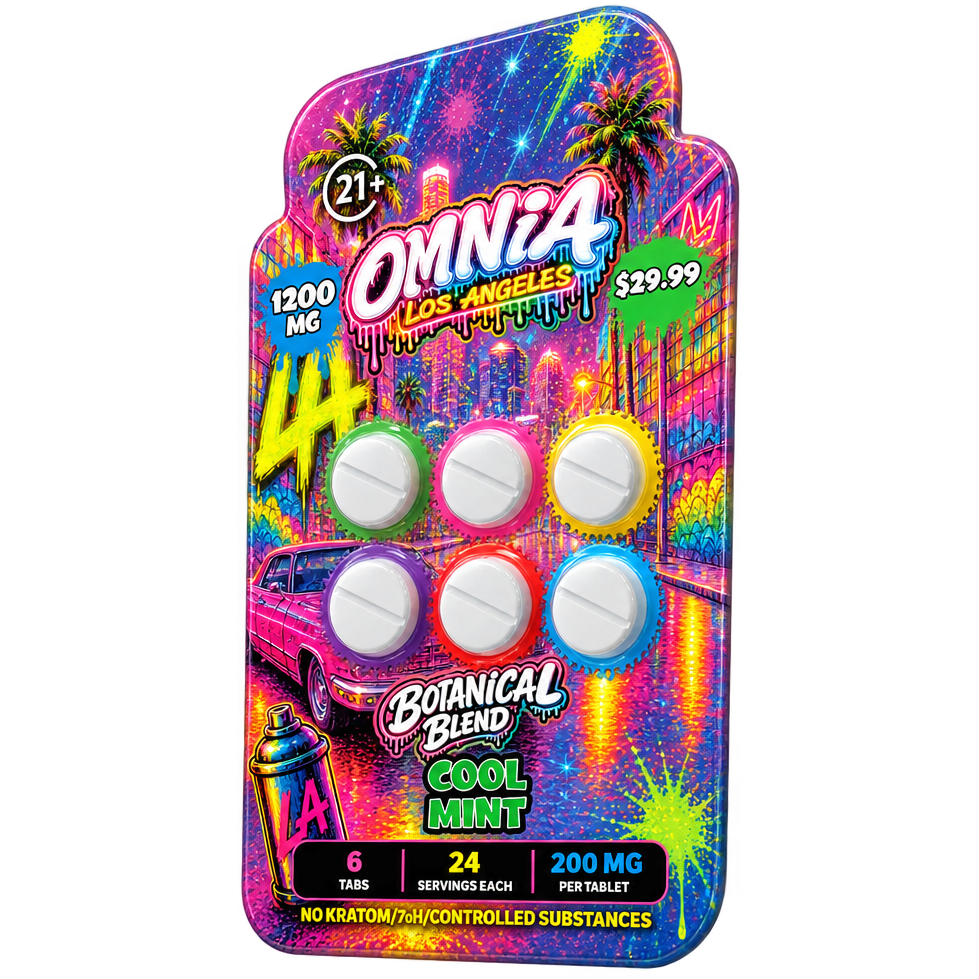 OMNIA Los Angeles Botanical Blend – Cool Mint, 1200mg, 6 Tablets