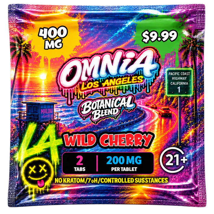OMNIA Los Angeles Botanical Blend – Wild Cherry, 400mg, 2 Tablets